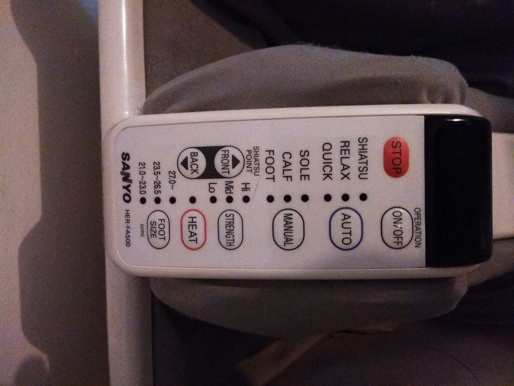 Appareil de massage jambe Sanyo HER-FA500W Electroménager