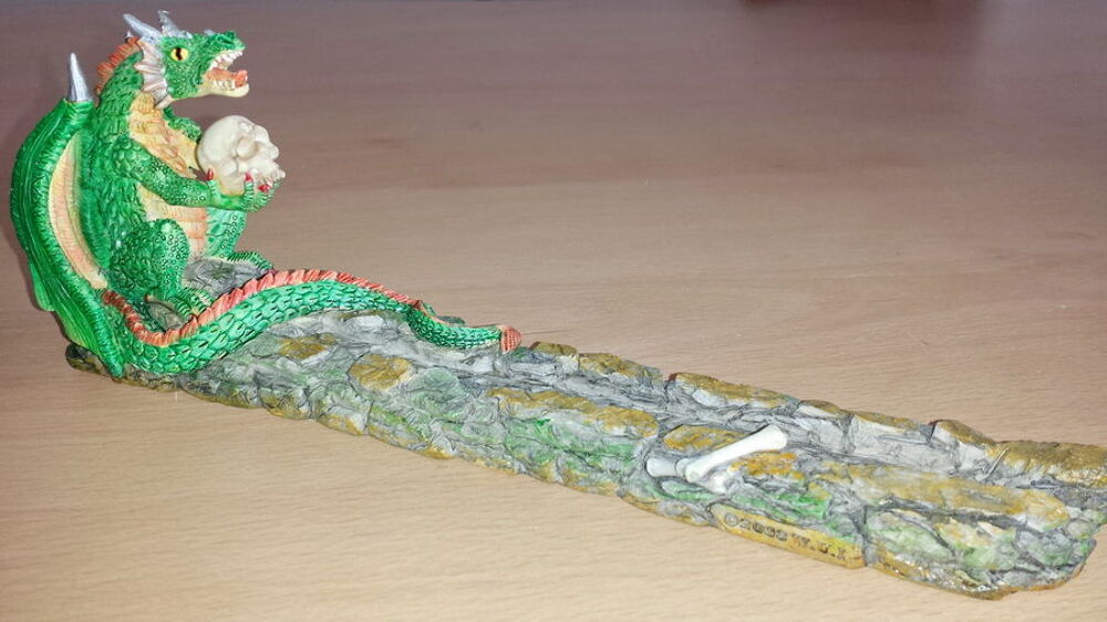 Porte encens DRAGON VERT Décoration