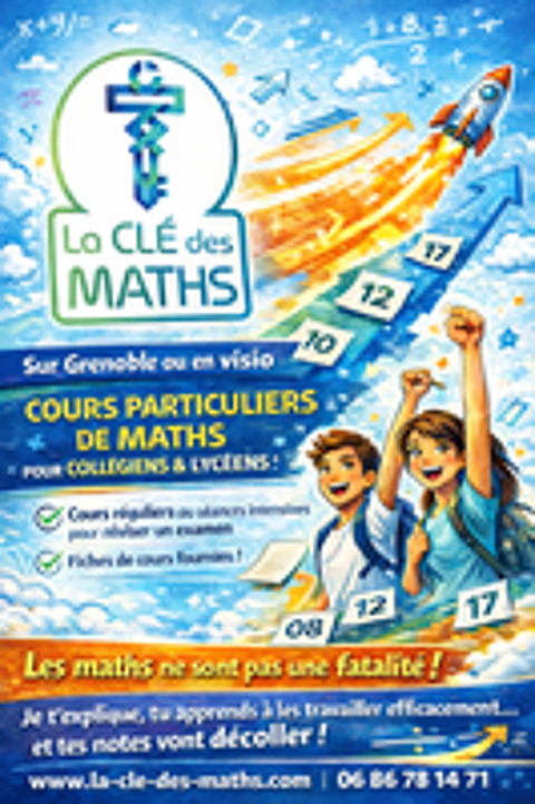   Cours particuliers de maths pour collégiens et lycéens 