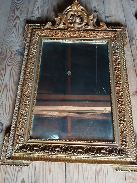 Grand miroir style baroque d�but XXem moulures dor� 330 Bagnols-sur-C�ze (30)