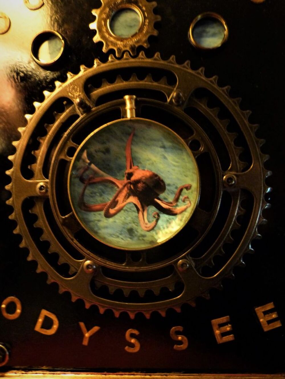 Tableau "OCTOPUS ODYSSEE" Steampunk Décoration