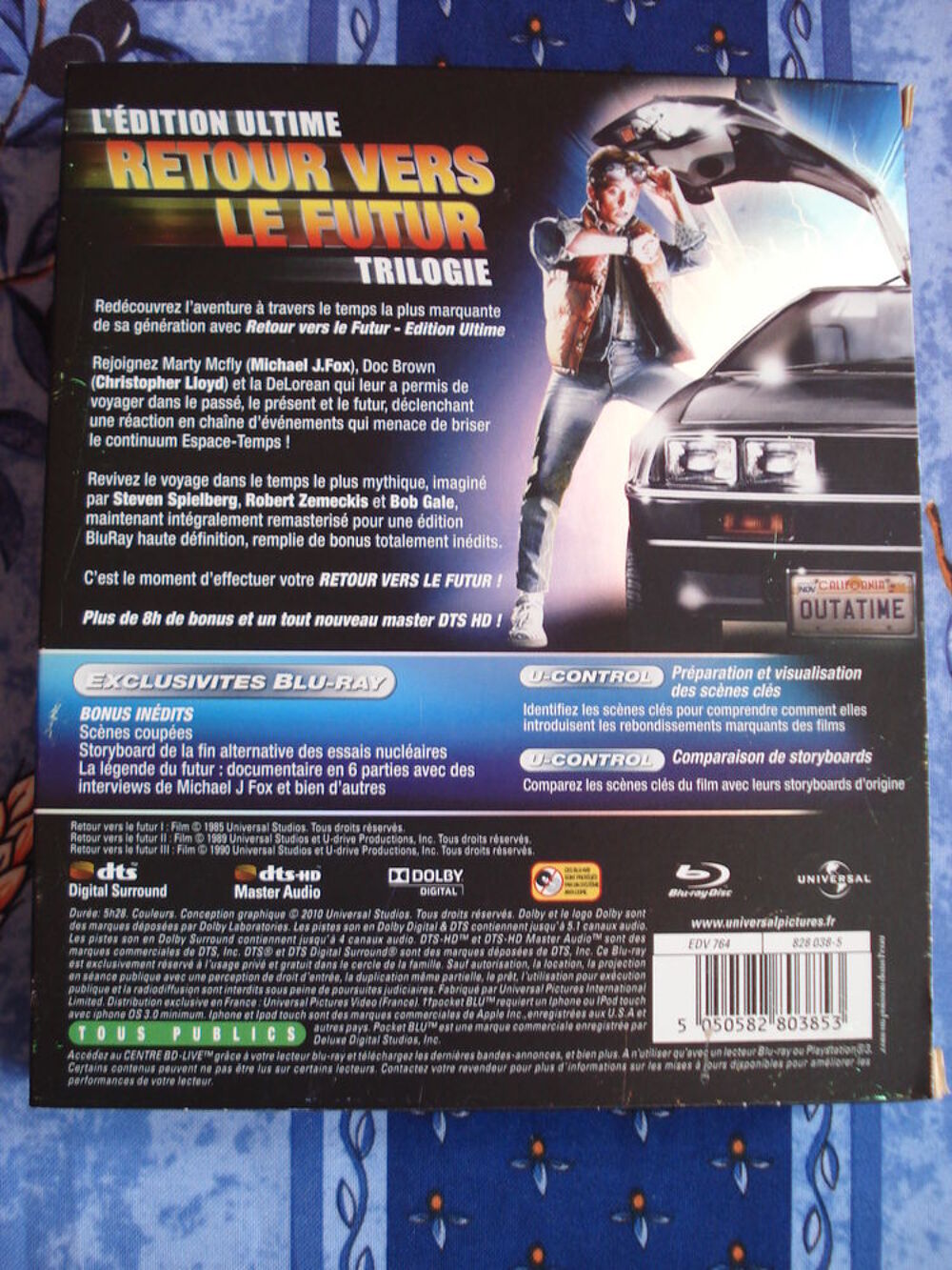 Coffret retour vers le futur en blu-ray DVD et blu-ray