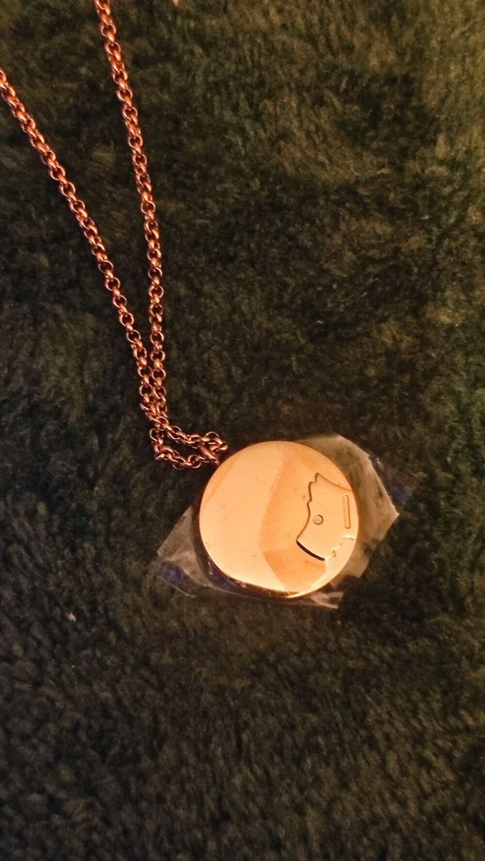 Cha&icirc;ne et pendentif plaqu&eacute; or jaune Radley London. neufs &eacute; Bijoux et montres