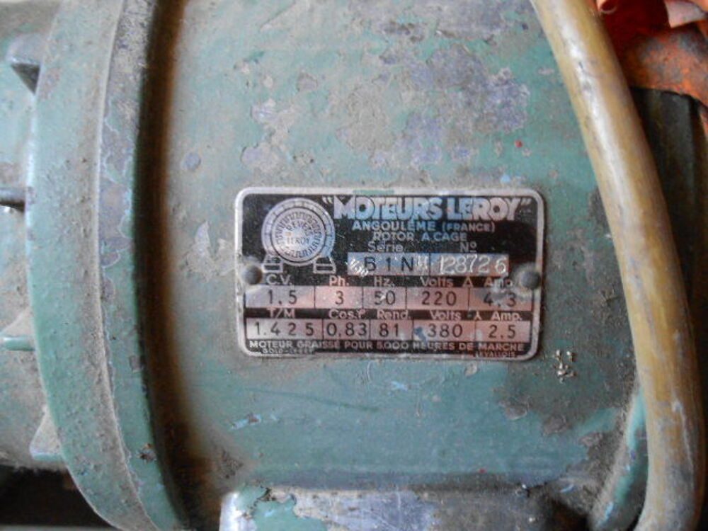 MOTEUR ELECTRIQUE 380V Bricolage