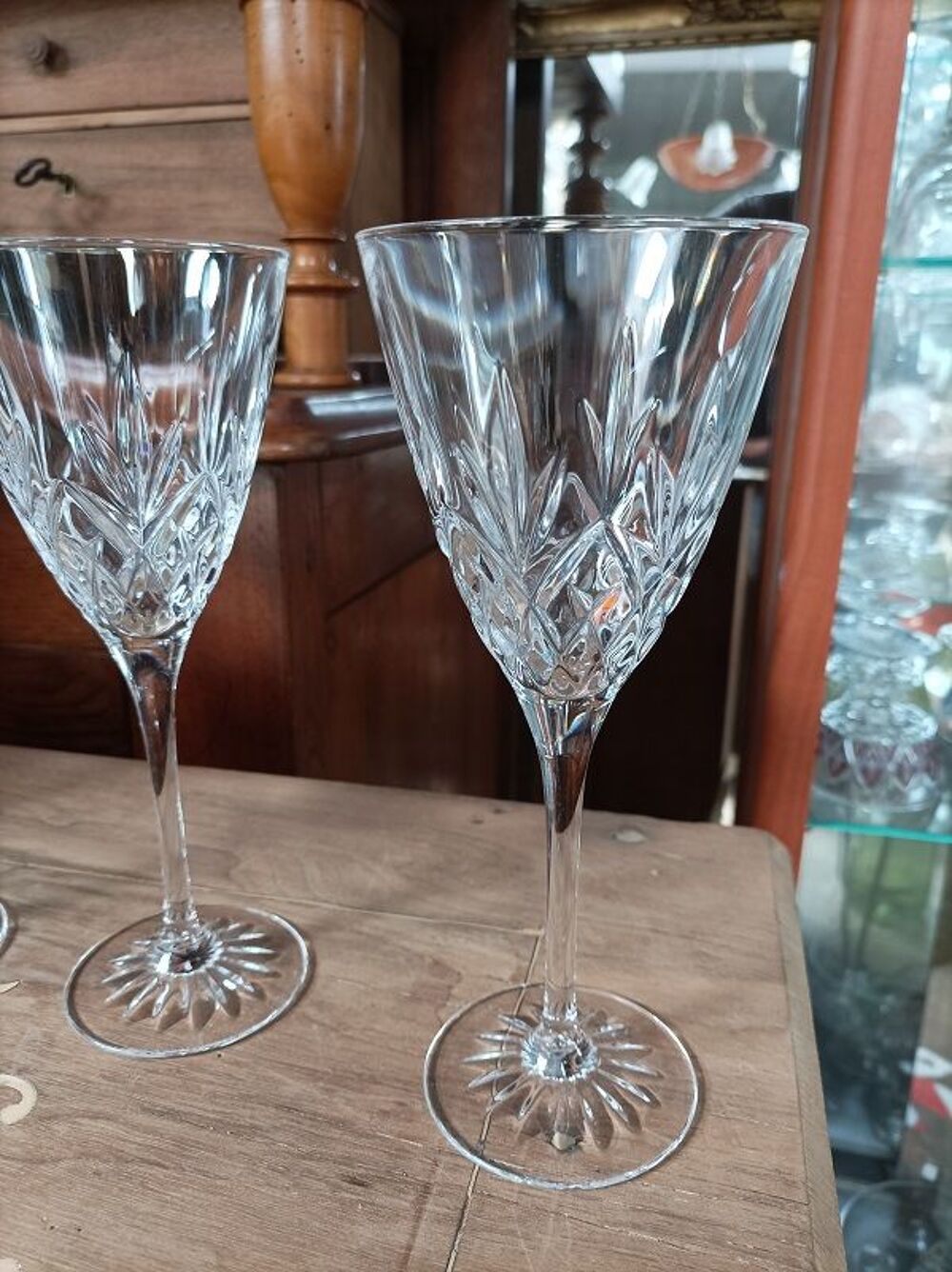Verre &agrave; vin eau cisel&eacute; grav&eacute; cristal dp 0923047 Décoration