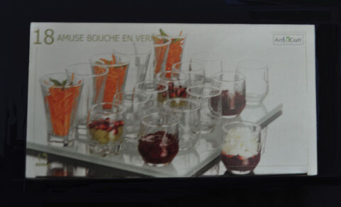 Coffret service de 18 amuse-bouche verrines apritif 10 Orlans (45)