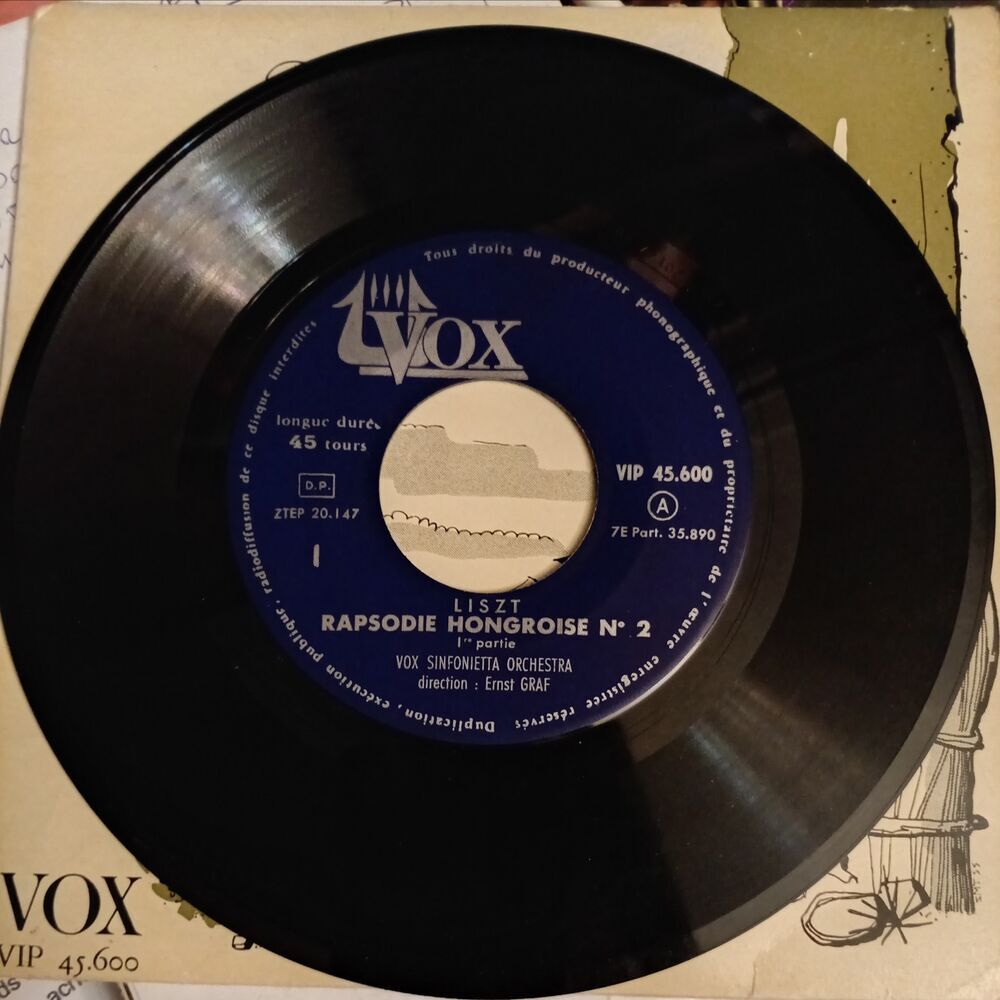 FRANZ LITZT / RAPSODIE HONGROISE NO 2 / VOX SINFONIETA ORCHE CD et vinyles