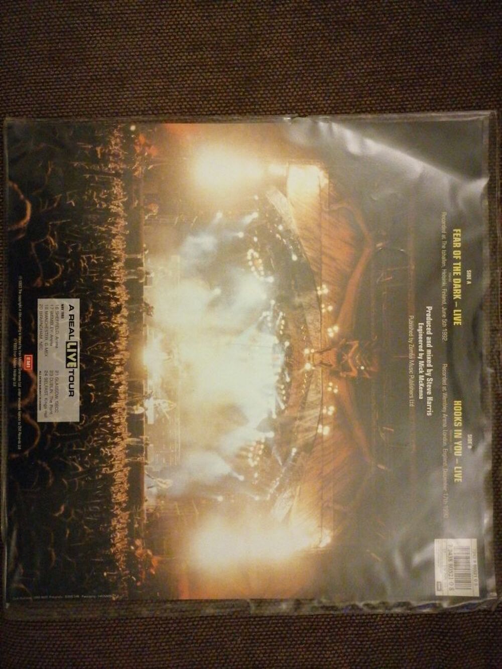 Picture disc IRON MAIDEN Fear of the dark live CD et vinyles