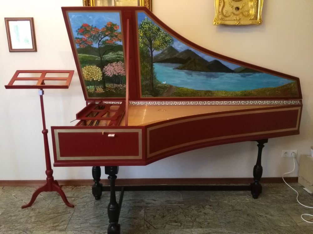 Clavecin, copie contemporaine d'apr&egrave;s Ruckers, 1612 Instruments de musique