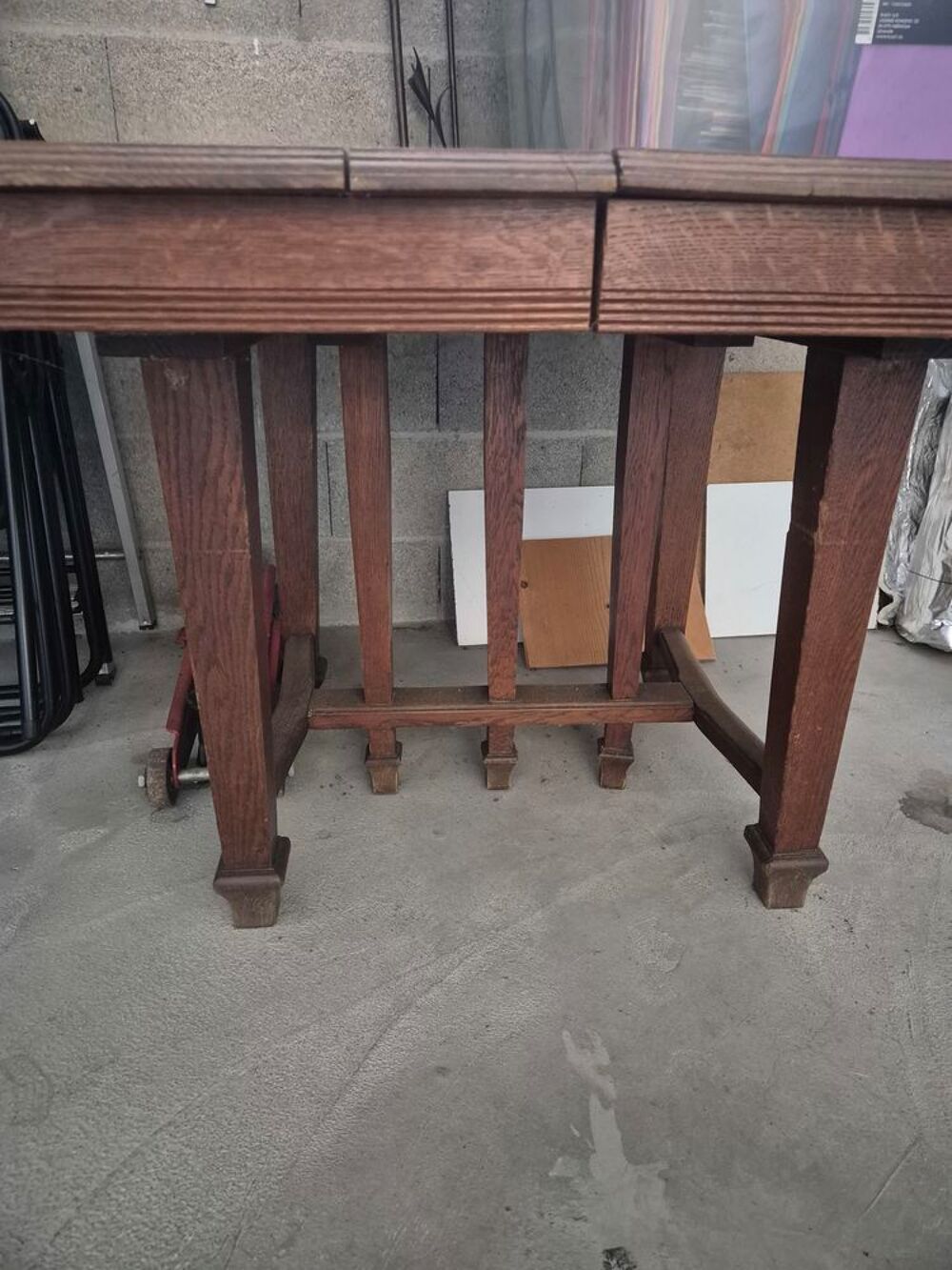 table ch&ecirc;ne ancienne extensible 60e Meubles