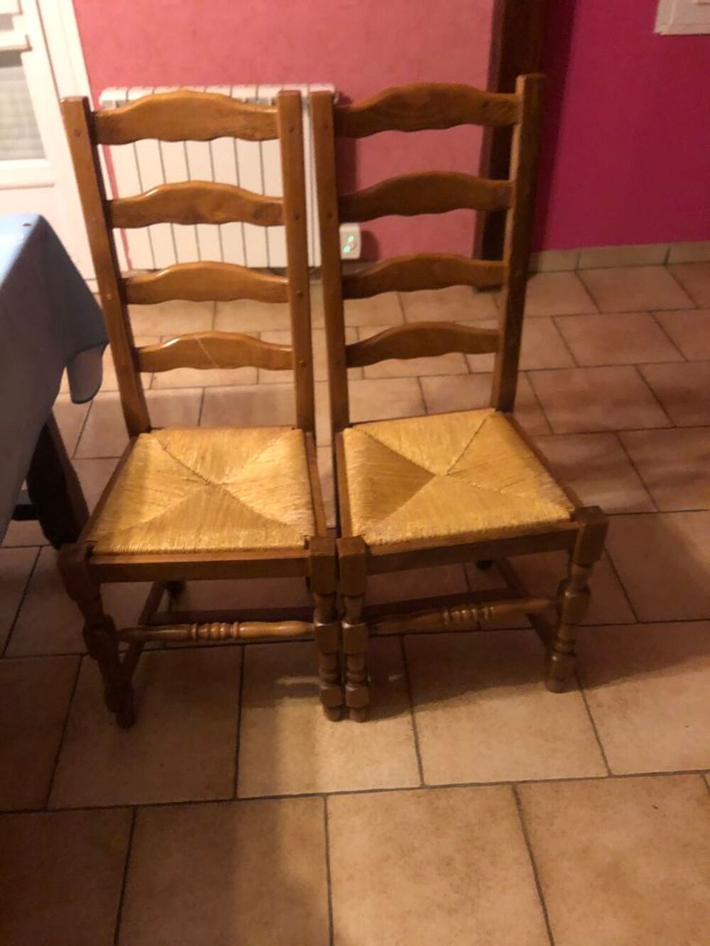 6 chaises en paille Meubles