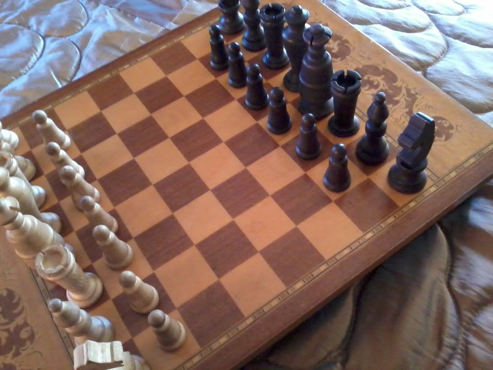 Jeux D'&eacute;chec en Bois et jeux de Dames ensemble Jeux / jouets