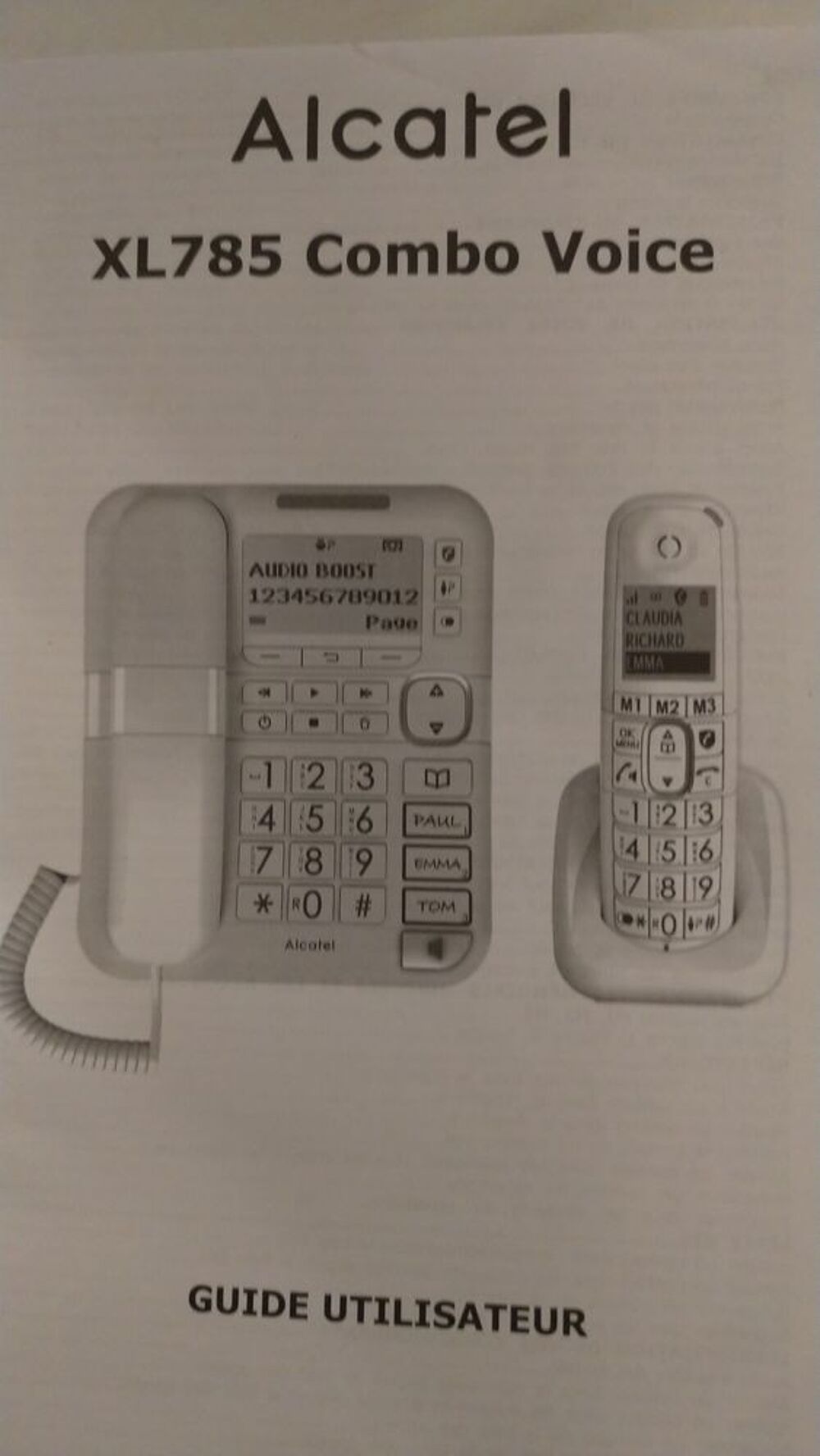 T&eacute;l&eacute;phone filaire fixe neuf Alcatel XL785 Téléphones et tablettes