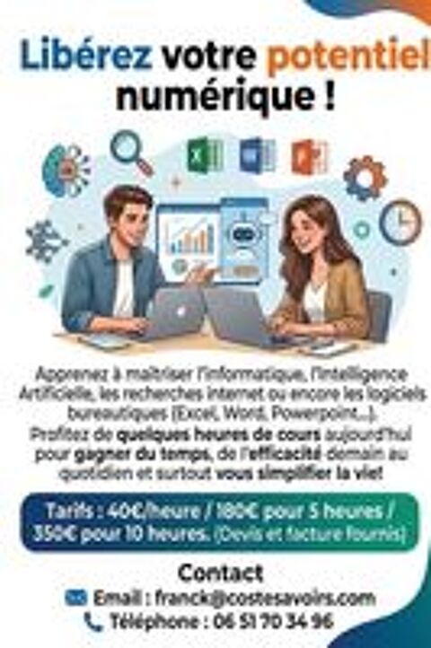   Cours informatique : libérez votre potentiel numérique! 