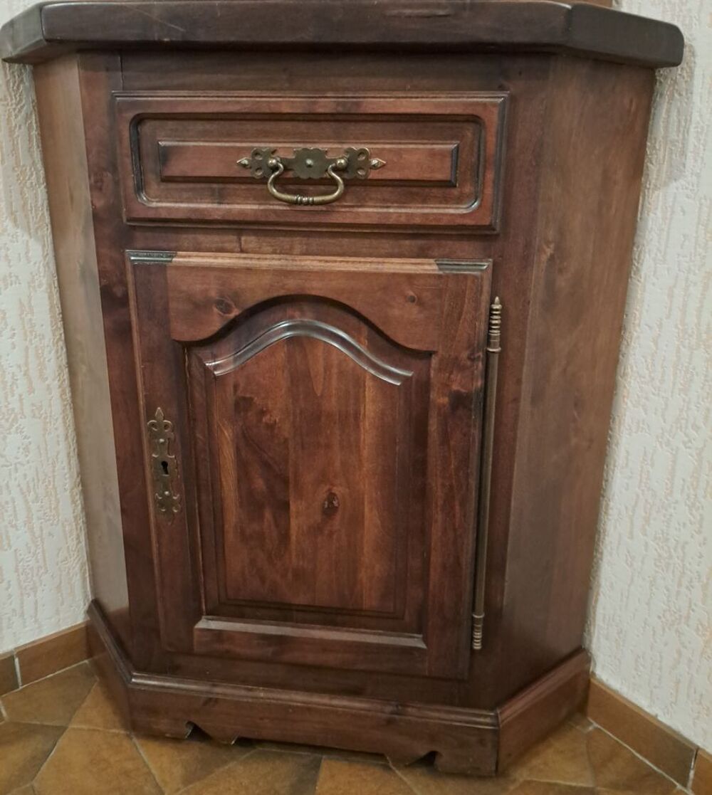 Meuble d'angle 2 corps en bois massif Meubles