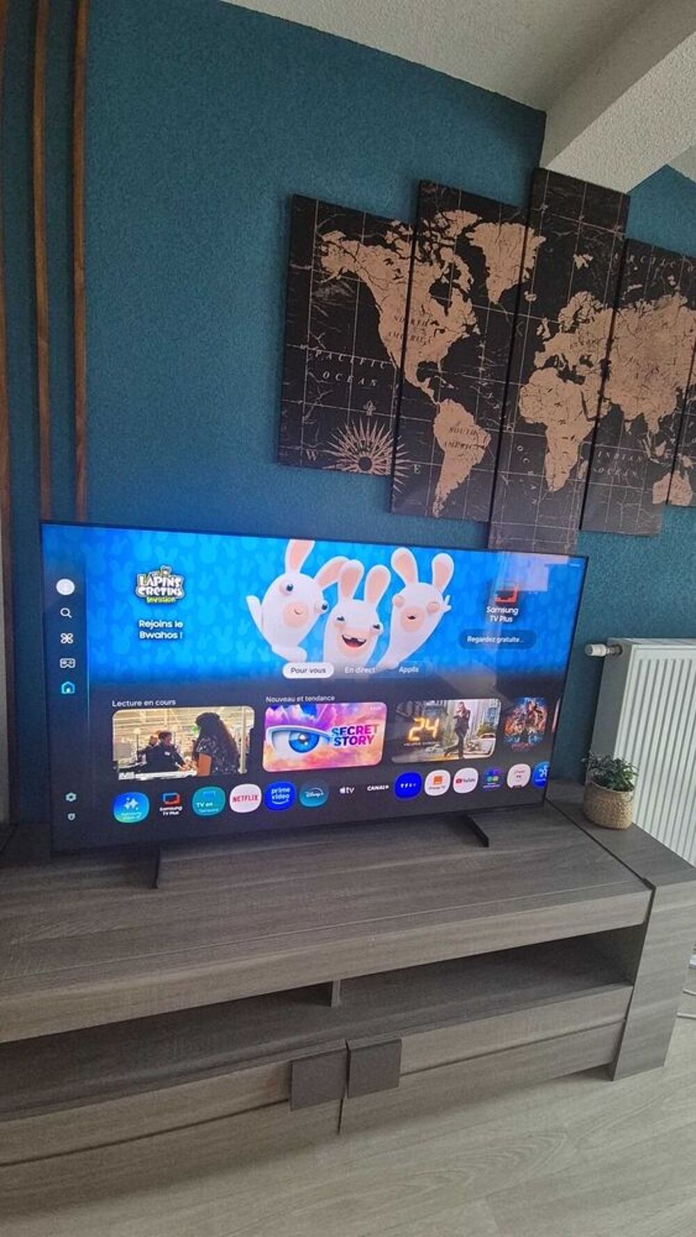 Tv QLED samsung smart tv Wi-Fi 55 pouces neuve Photos/Video/TV