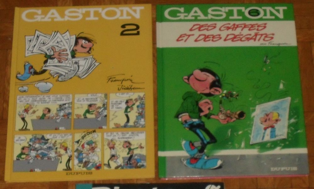 Lot de 3 BD Gaston Lagaffe. Livres et BD