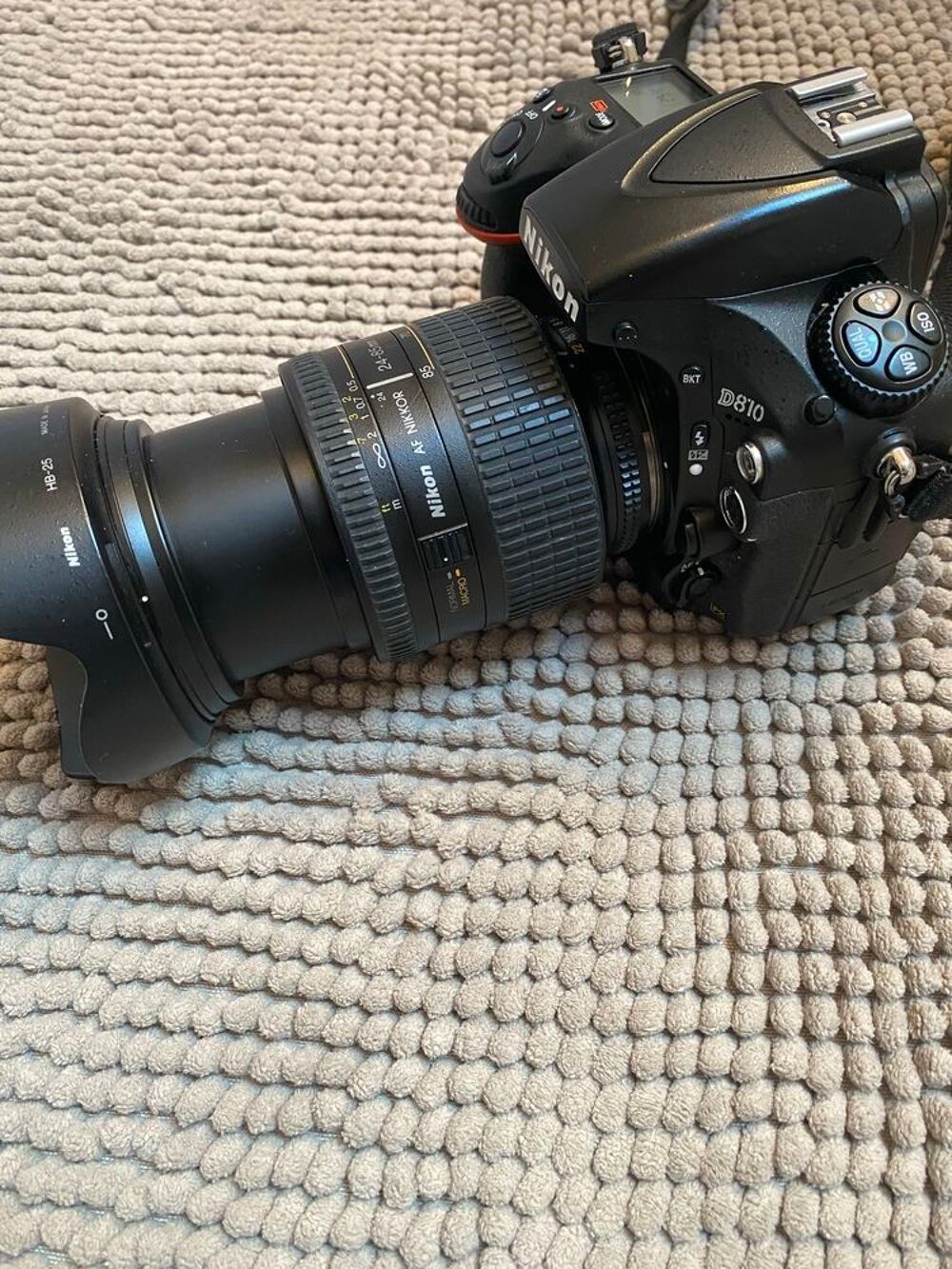 Appareil photo NIIKON D 810 Zoom NIKON AF NIKKOR IF ASPHERICAL MACRO (1:2) 0 72 24-85 mn 1:28-4 D Photos/Video/TV