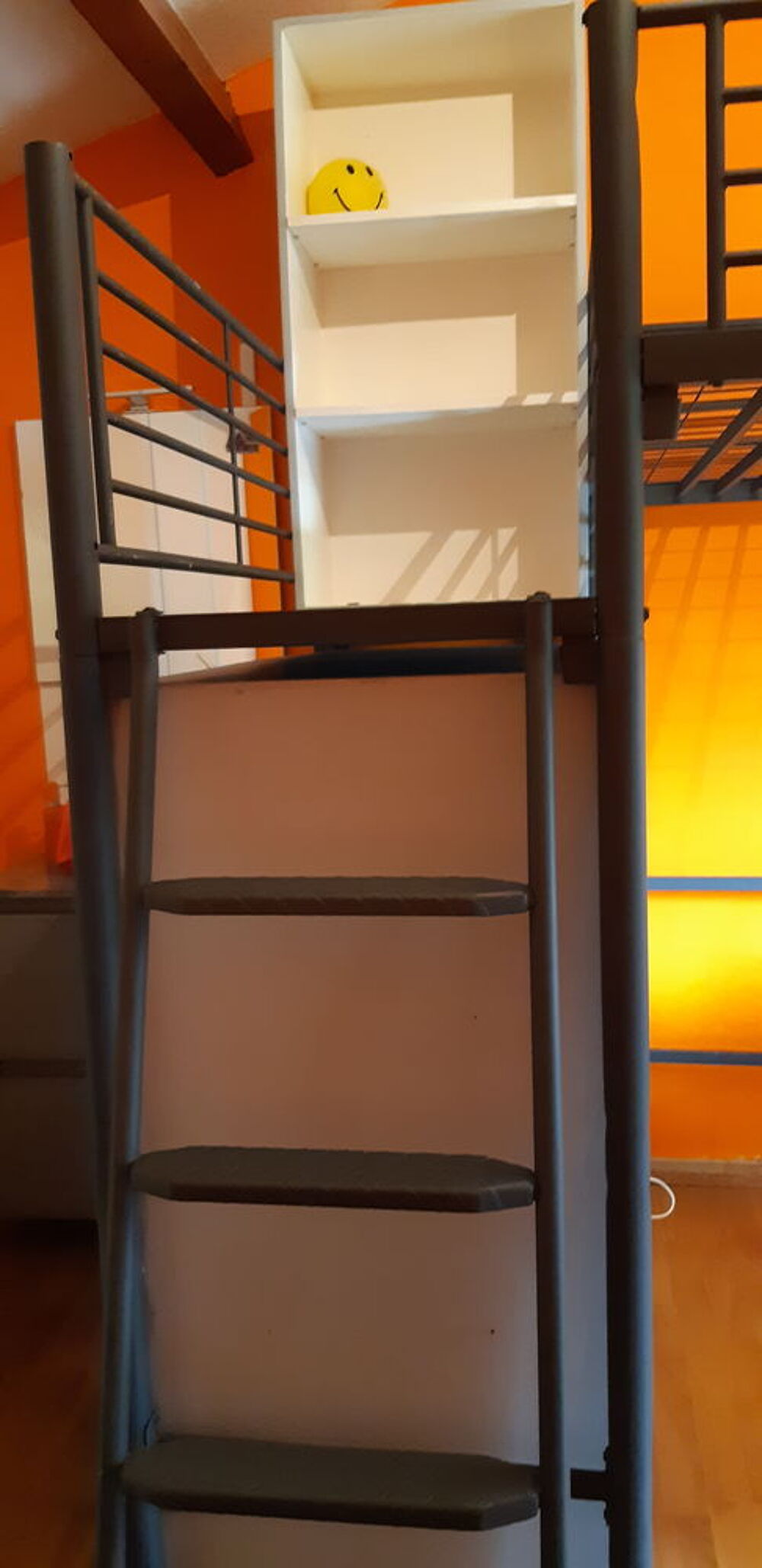 Lit mezzanine avec plateforme + rangements + bureau Meubles