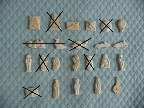 F�ves porcelaine blanche et plastique blanc 0 Celles-sur-Belle (79)