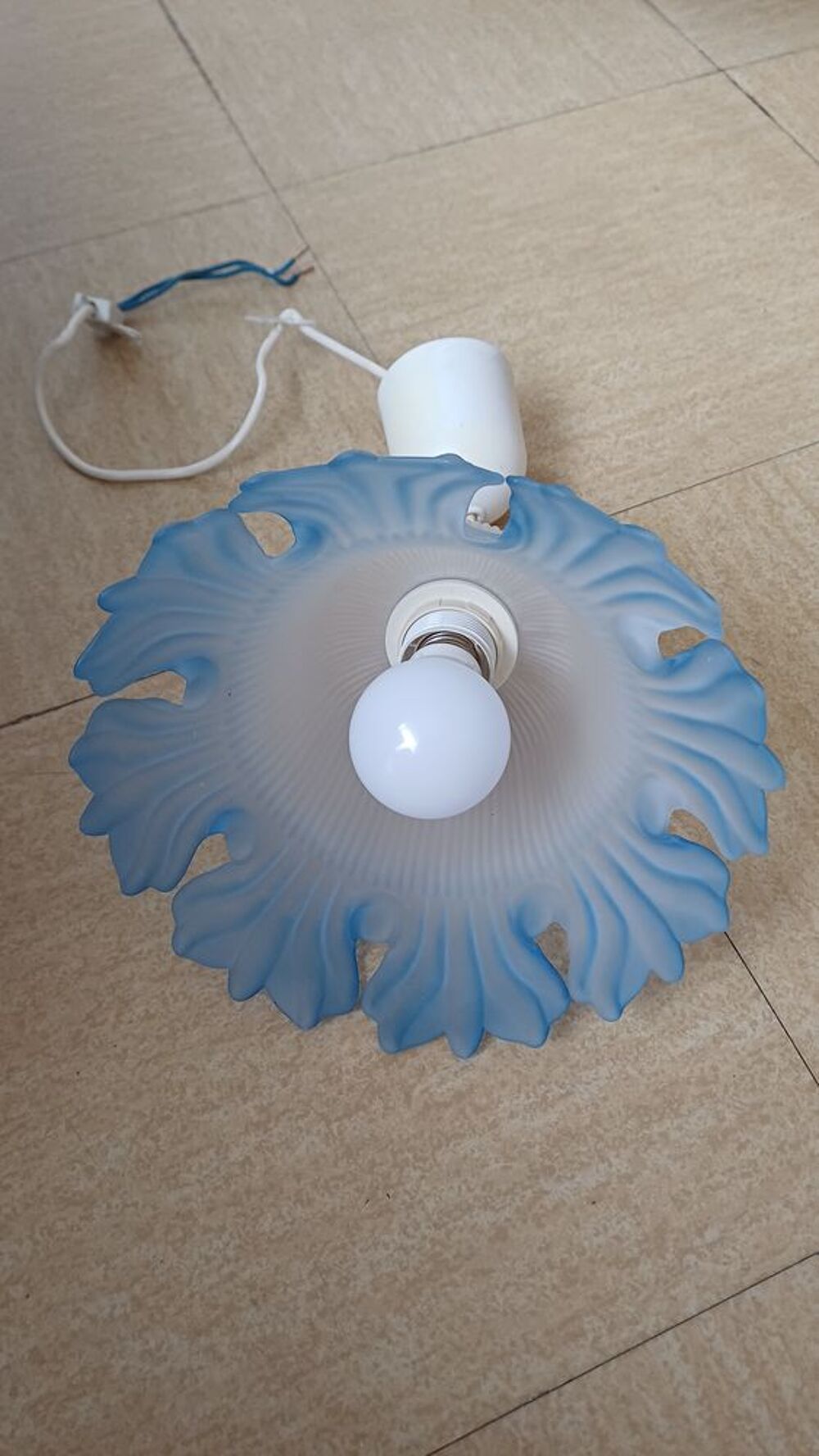 Lustre en verre pour salon Décoration