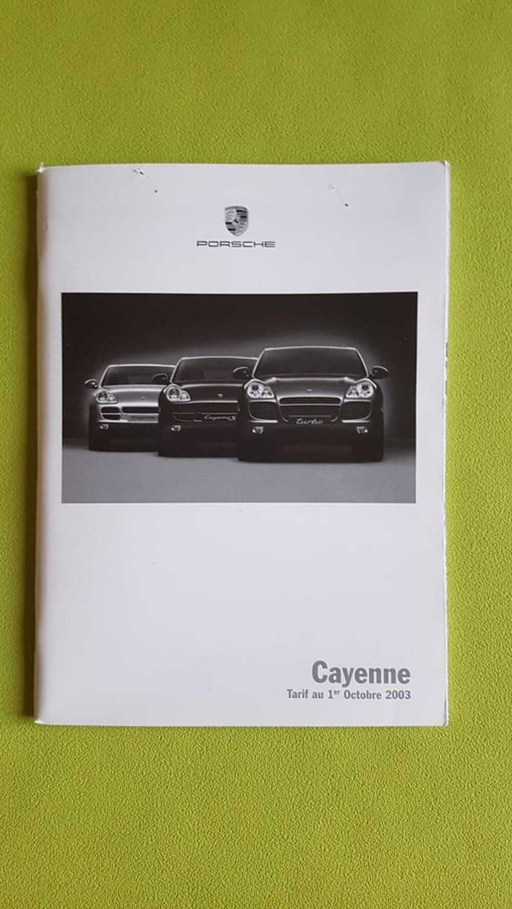 PORSCHE CAYENNE * TARIF 