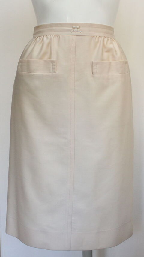 Jupe blanc cassé COURREGES T.36 Fr 100 Issy-les-Moulineaux (92)
