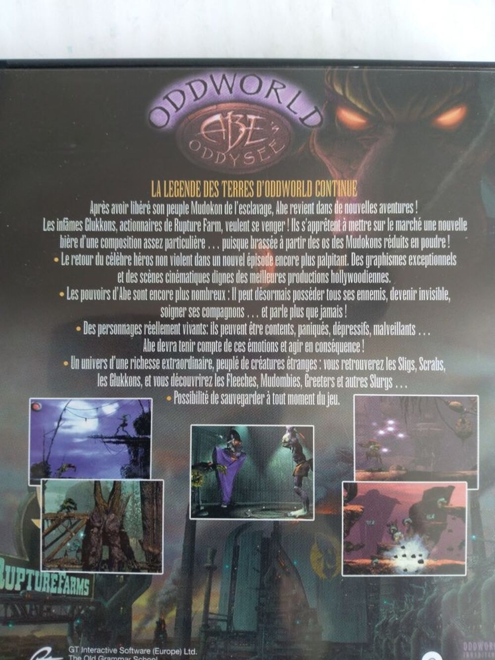Oddworld Abe's Oddys&eacute;e Consoles et jeux vidéos