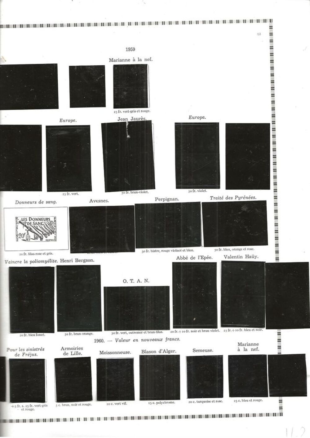 Album timbre yvert tellier 1849-1956 
