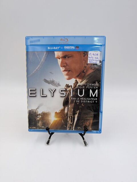 Film Blu-ray Disc Elysium en boite (boite trs lgrement ab 1 Vulbens (74)