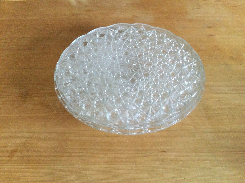 Coupe et plat en verre vintage Cuisine