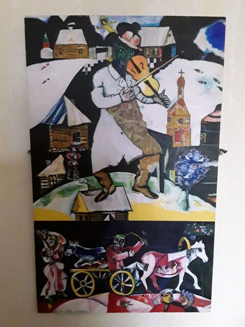 Tableau huile sur bois Charlas (31)