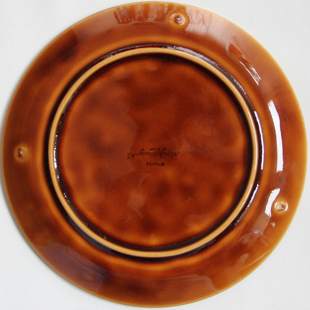 Assiettes &agrave; dessert Sarreguemines fleurs vintage 70 Cuisine
