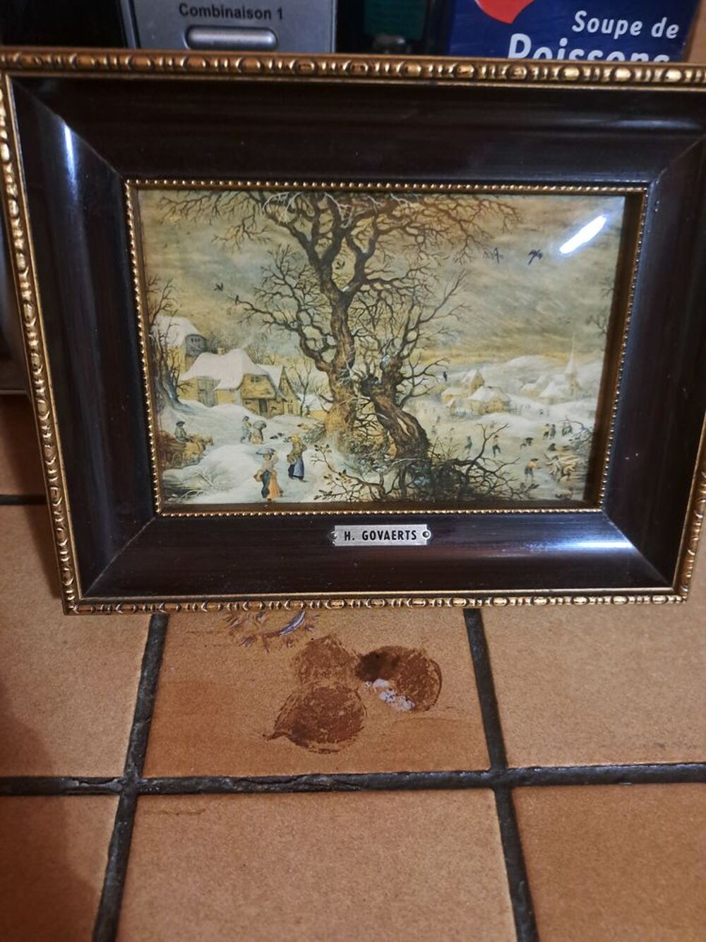 CADRE DE REPRODUCTION sc&egrave;nes 18e si&egrave;cle Décoration