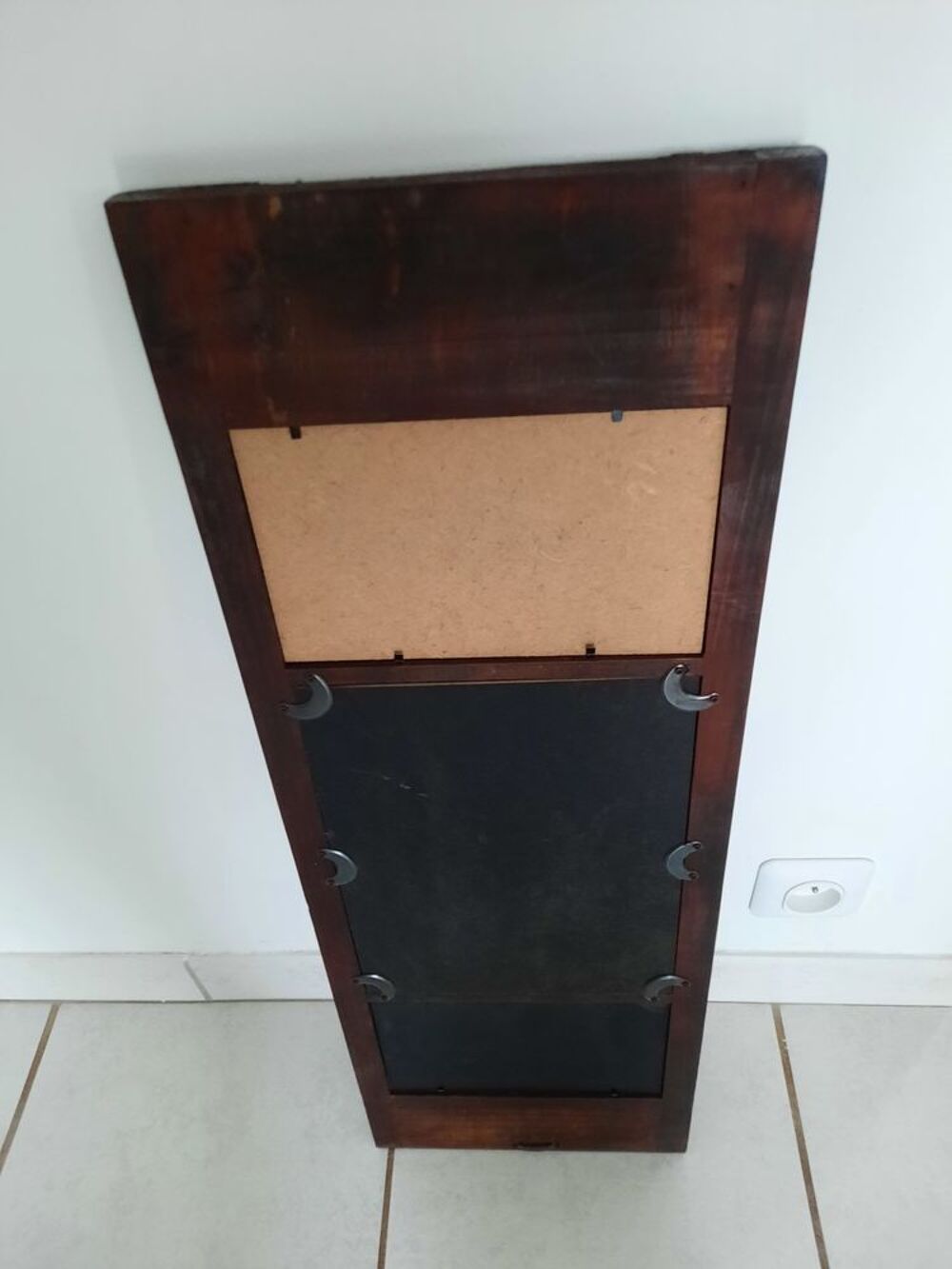 Tableau bambou avec miroir Décoration