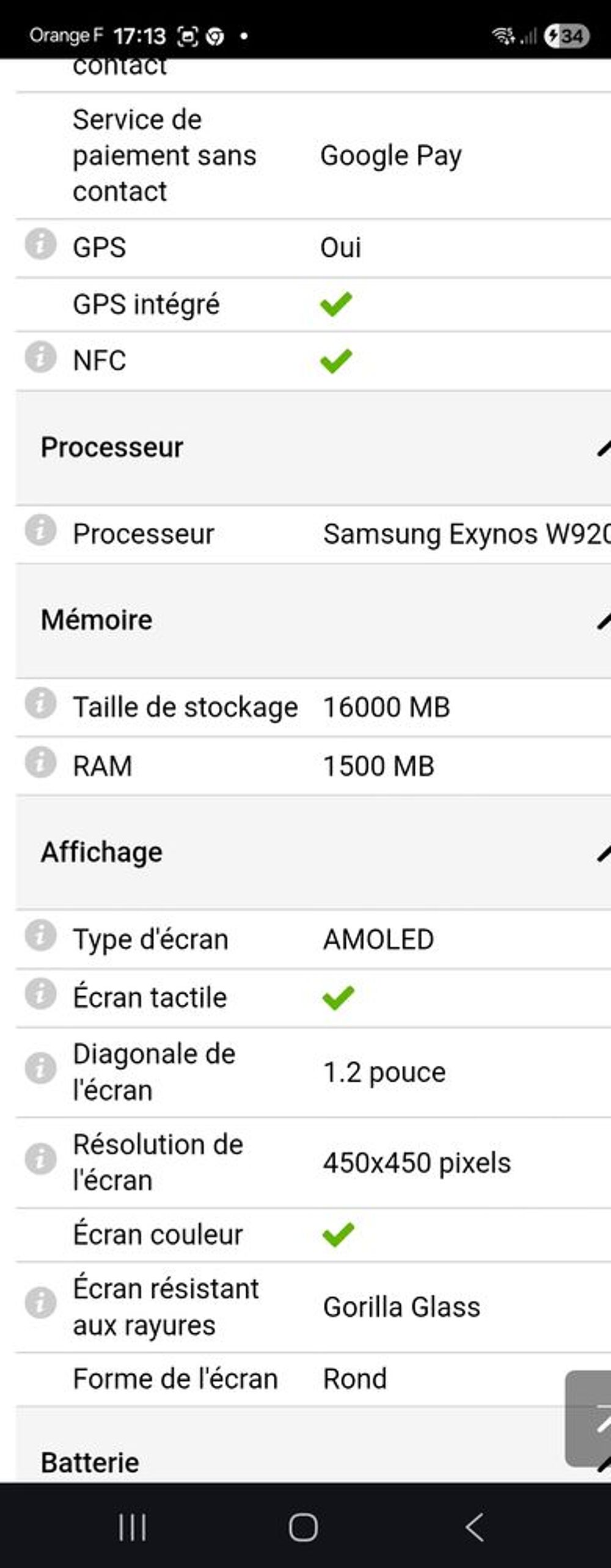 Montee GALAXY WATCH4 NEUVE Bijoux et montres