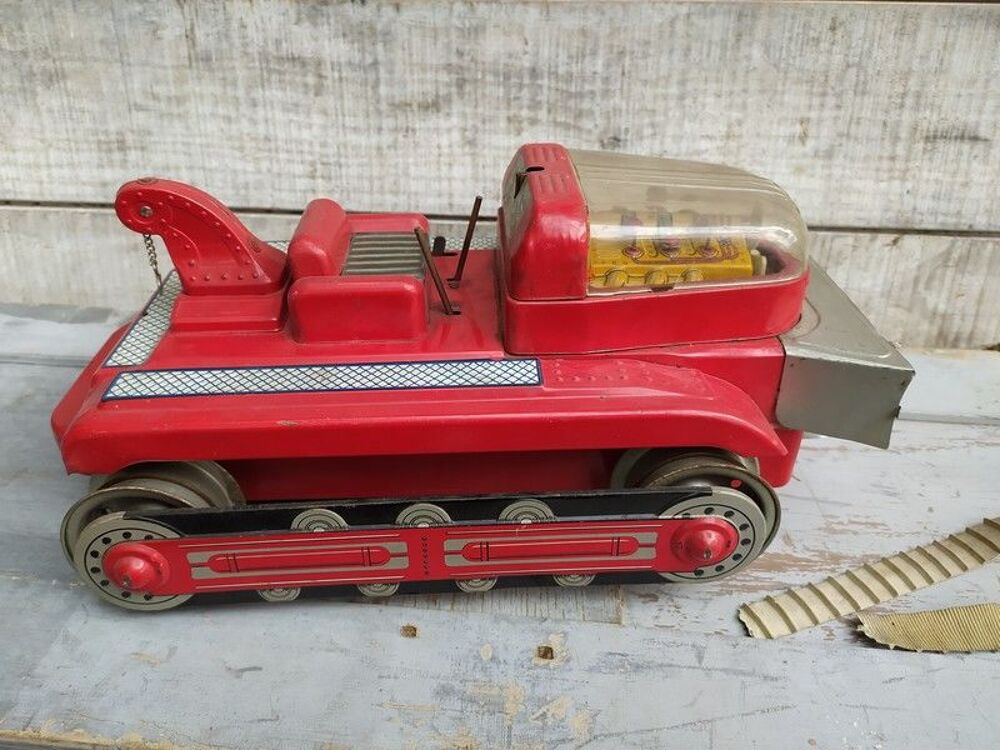 Jouet Tole CHR France Bulldozer VIRVOLT filoguid&eacute; Jeux / jouets