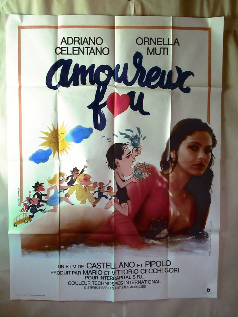 affiche de cin&eacute;ma originale AMOUR FOU 