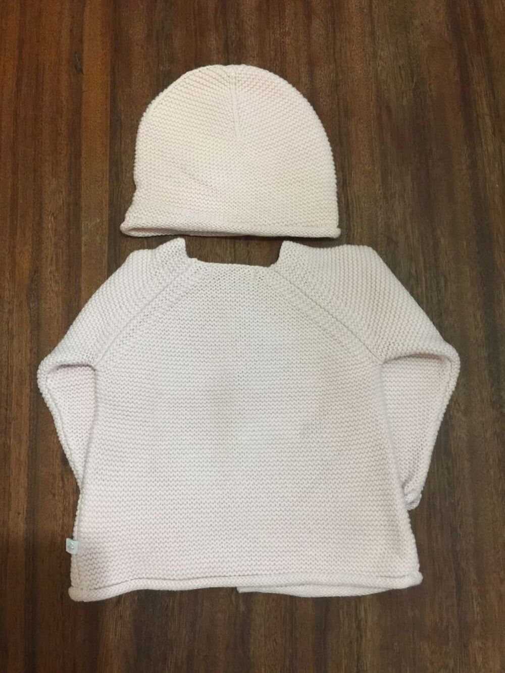 Ensemble enfant fille gilet + bonnet " Cadet rousse Vêtements enfants