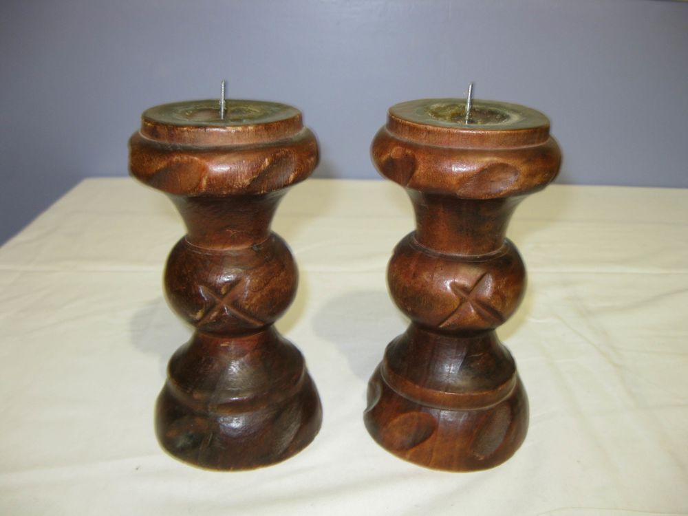 Bougeoir en Bois Décoration