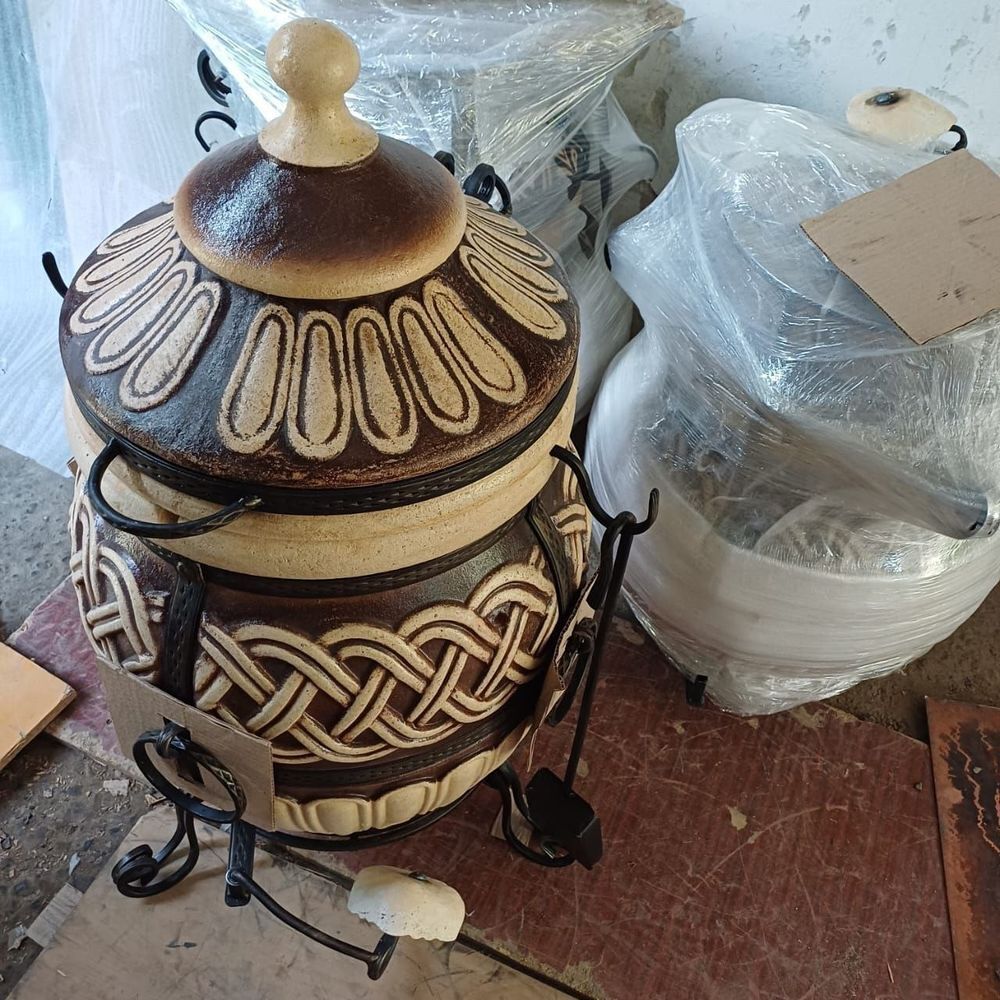 Tandoor TOR 80 L ? Four tandoor artisanal en argile r&eacute;fracta Jardin
