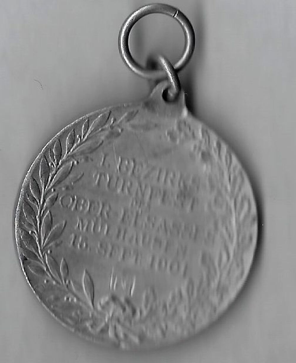 M&eacute;daille rare Mulhouse tournoi gymnastique 1901 