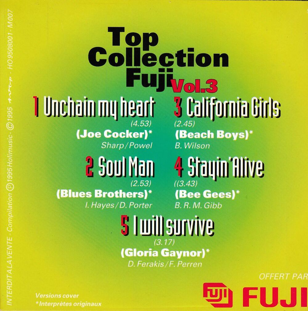 CD Top Collection Fuji Vol.3 FUJI Collection Compilation CD et vinyles