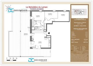  Appartement � vendre 4 pi�ces 79 m�