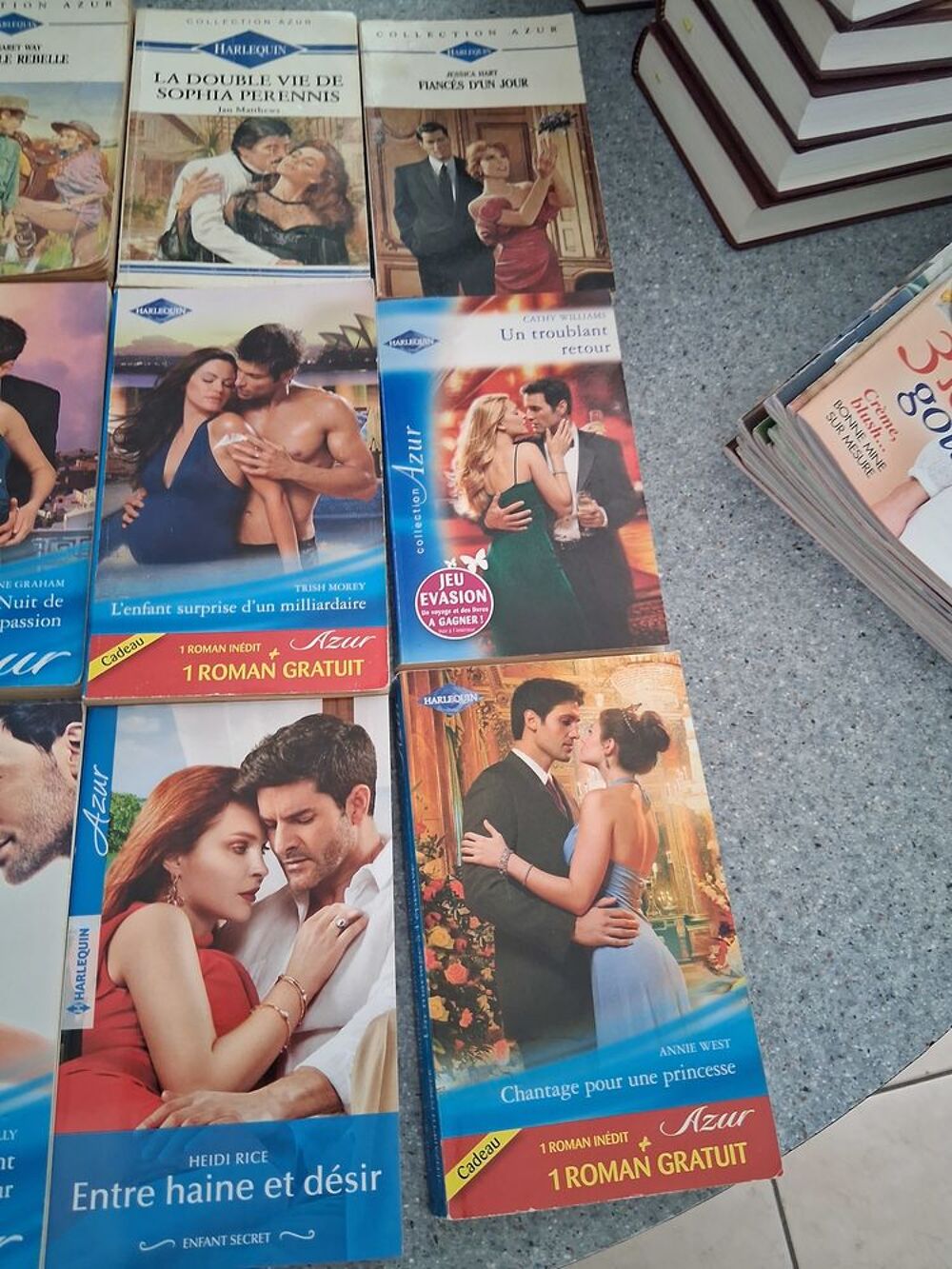 lot de 15 romans collection "azur Livres et BD