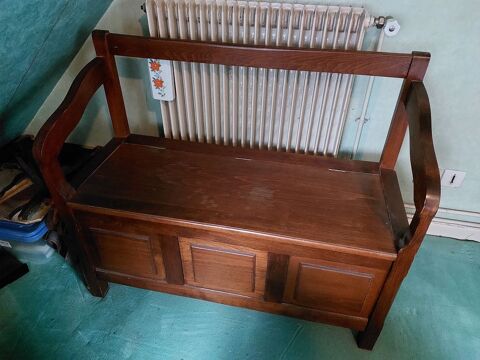 Banc coffre � jouets en ch�ne  25 Antony (92)