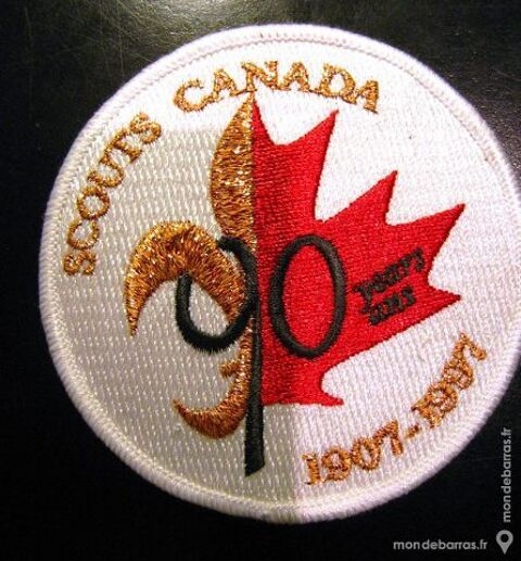 Scoutisme Insigne scout Canada 90éme anniversaire 4 La Celle-sur-Morin (77)