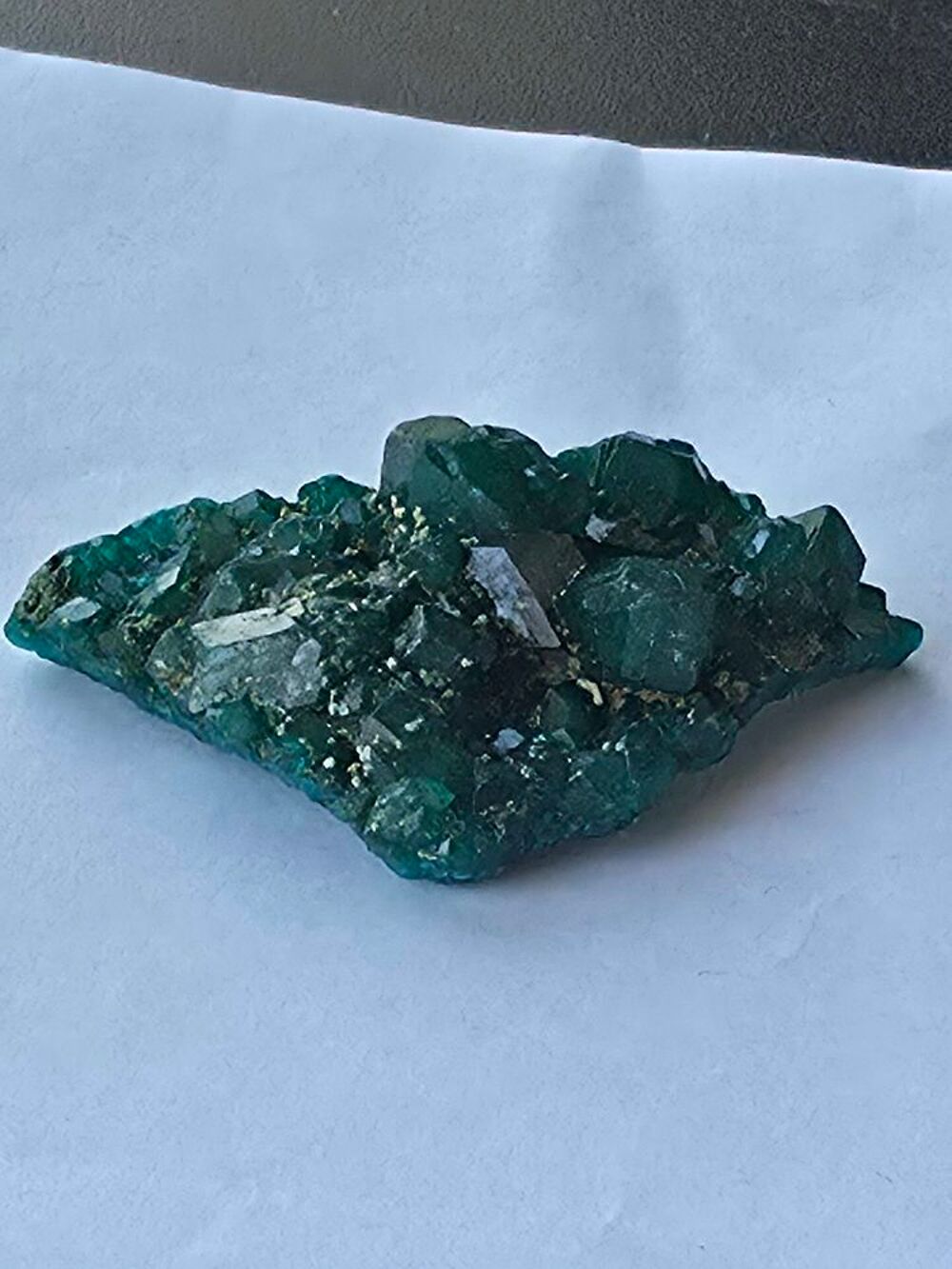 Magnifique Dioptase Vert Emeraude-Sp&eacute;cimen du Katanga 
