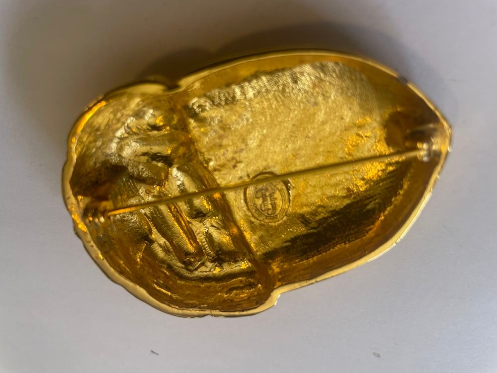 Superbe Broche gland GM dor&eacute;e Ines de La Fressange Bijoux et montres
