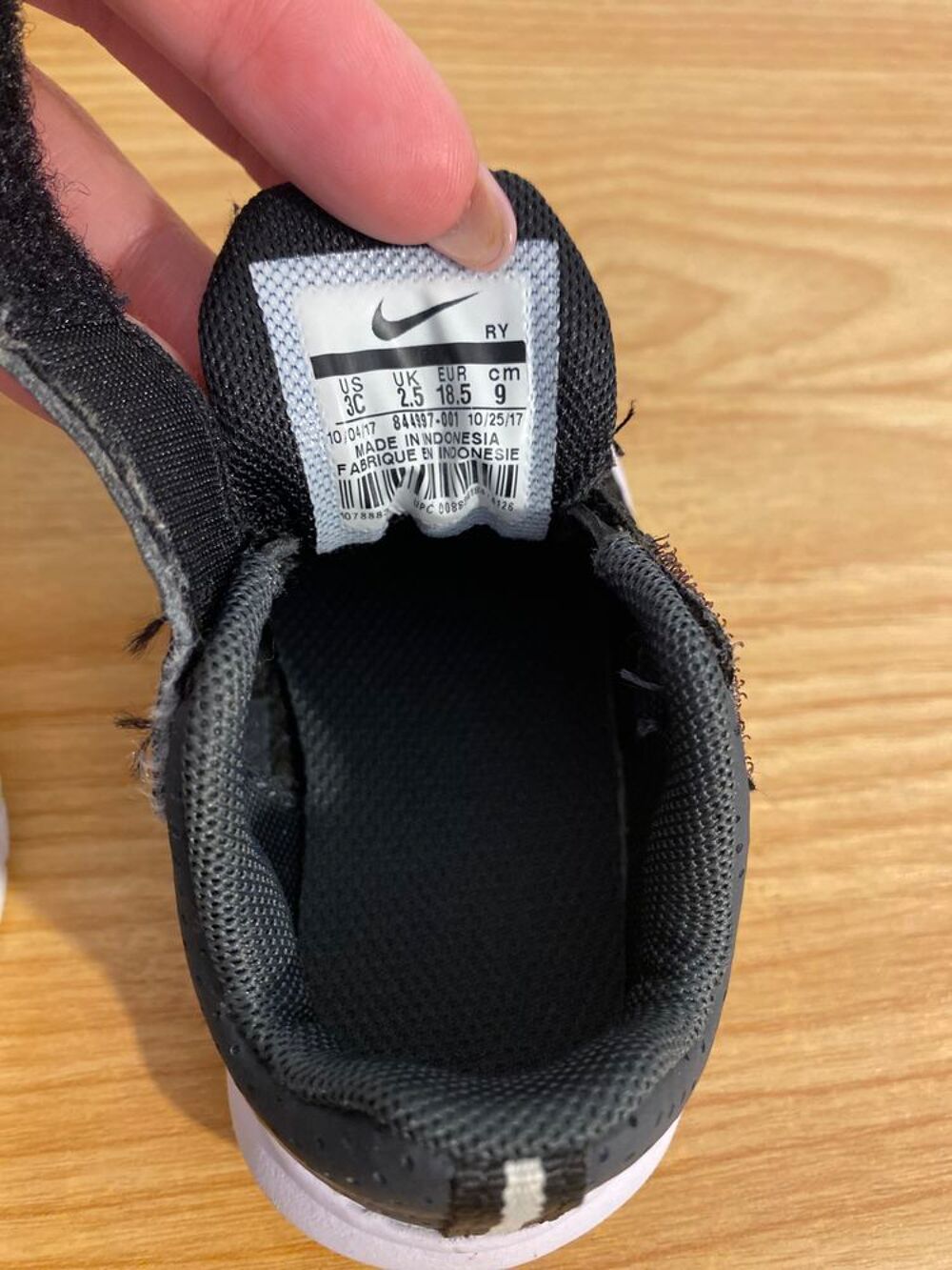 Basket Nike b&eacute;b&eacute;, taille 18,5. Tr&egrave;s bon &eacute;tat Chaussures